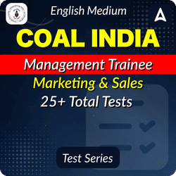 Coal India Management Trainee (E-2 Grade) Marketing & Sales Mock Test Series